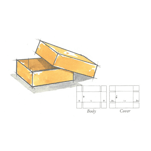 FTD - Full Telescope Half-Slotted Box